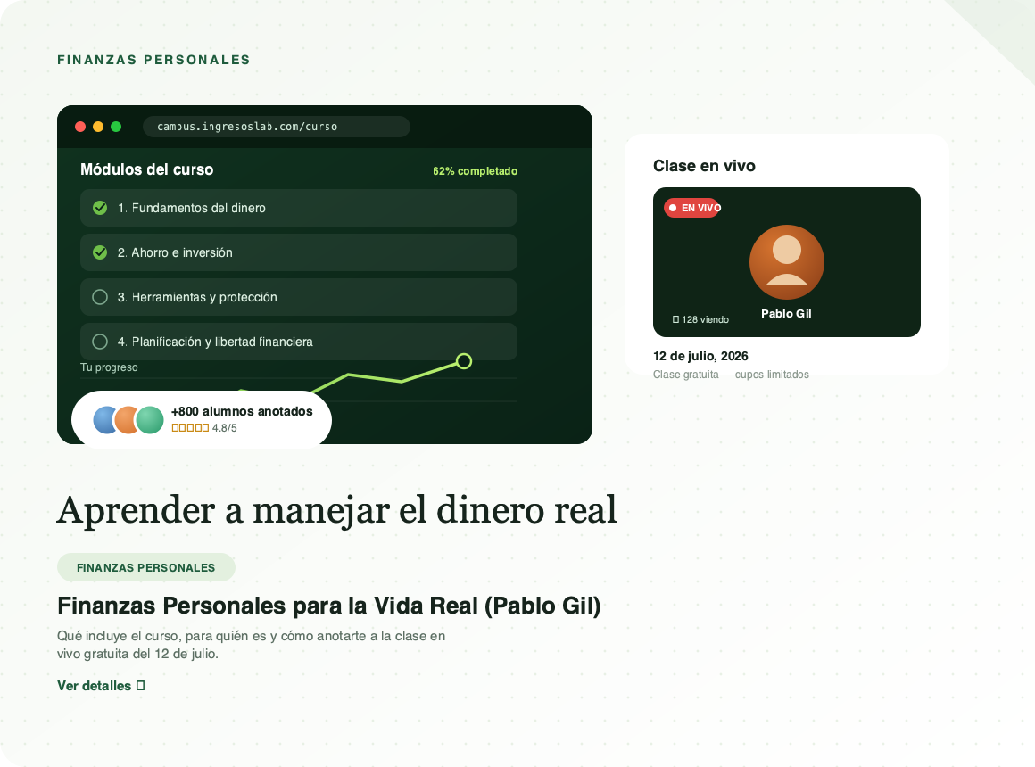 Evento presencial de Pablo Gil en Madrid, Invertir en el mañana